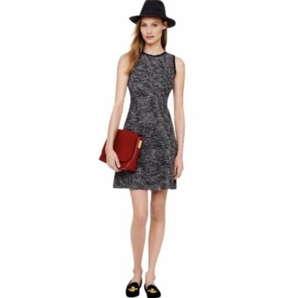 J. Crew Dresses & Skirts - J. Crew Black/White Sleeveless Tweed Dress, Size 2
